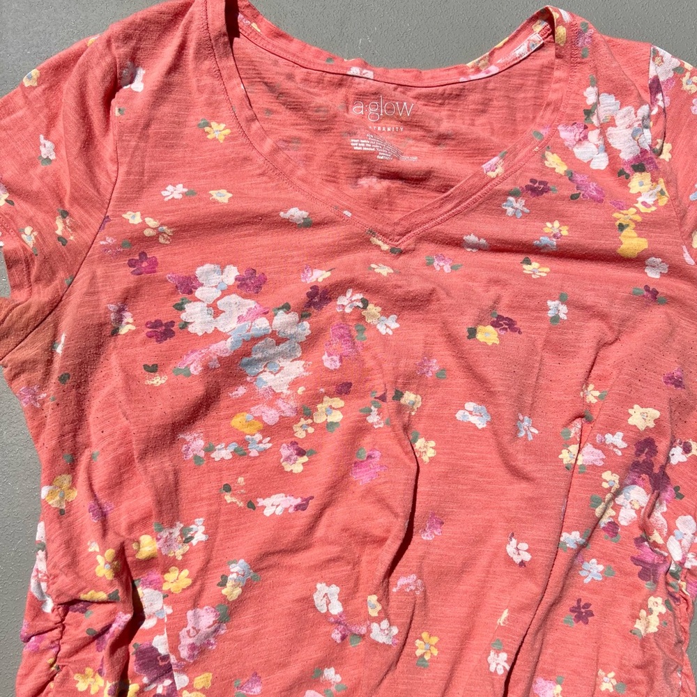 Floral maternity tee